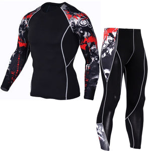 Men Compression Running Suits