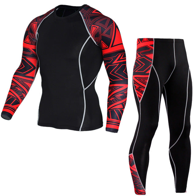 Men Compression Running Suits