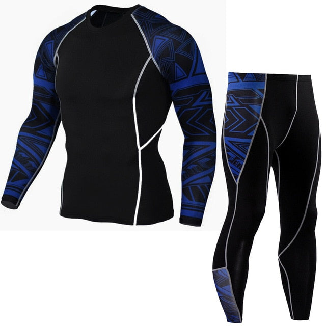 Men Compression Running Suits