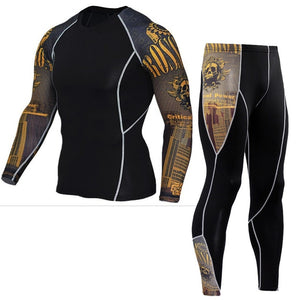 Men Compression Running Suits