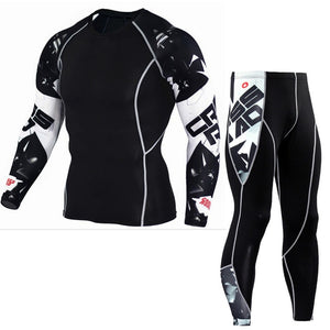 Men Compression Running Suits